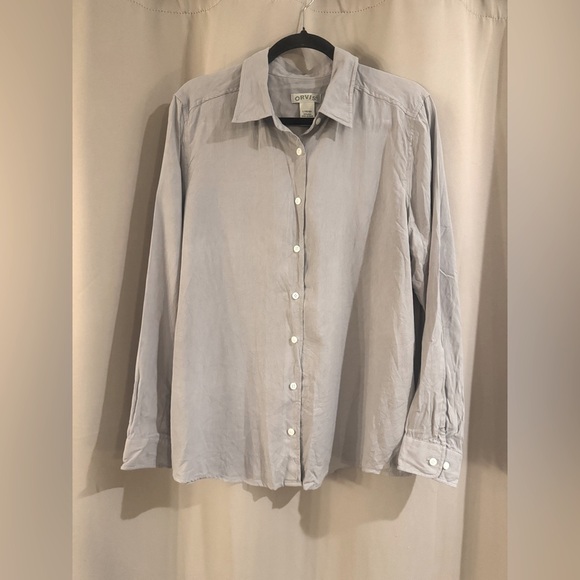 Light Gray Button-Up Shirt - Picture 1 of 5